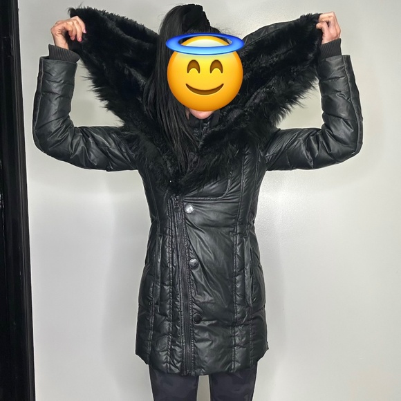 rudsak atelier noir xs black down winter parka jacket - Picture 2 of 11